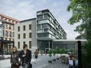 Luitpoldhaus für die Stadtbibliothek - Neubau und Sanierung